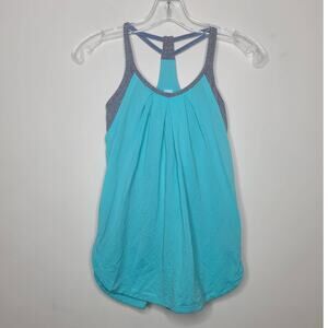 Lululemon Ivivva blue grey layered bra tank top - 10 girls